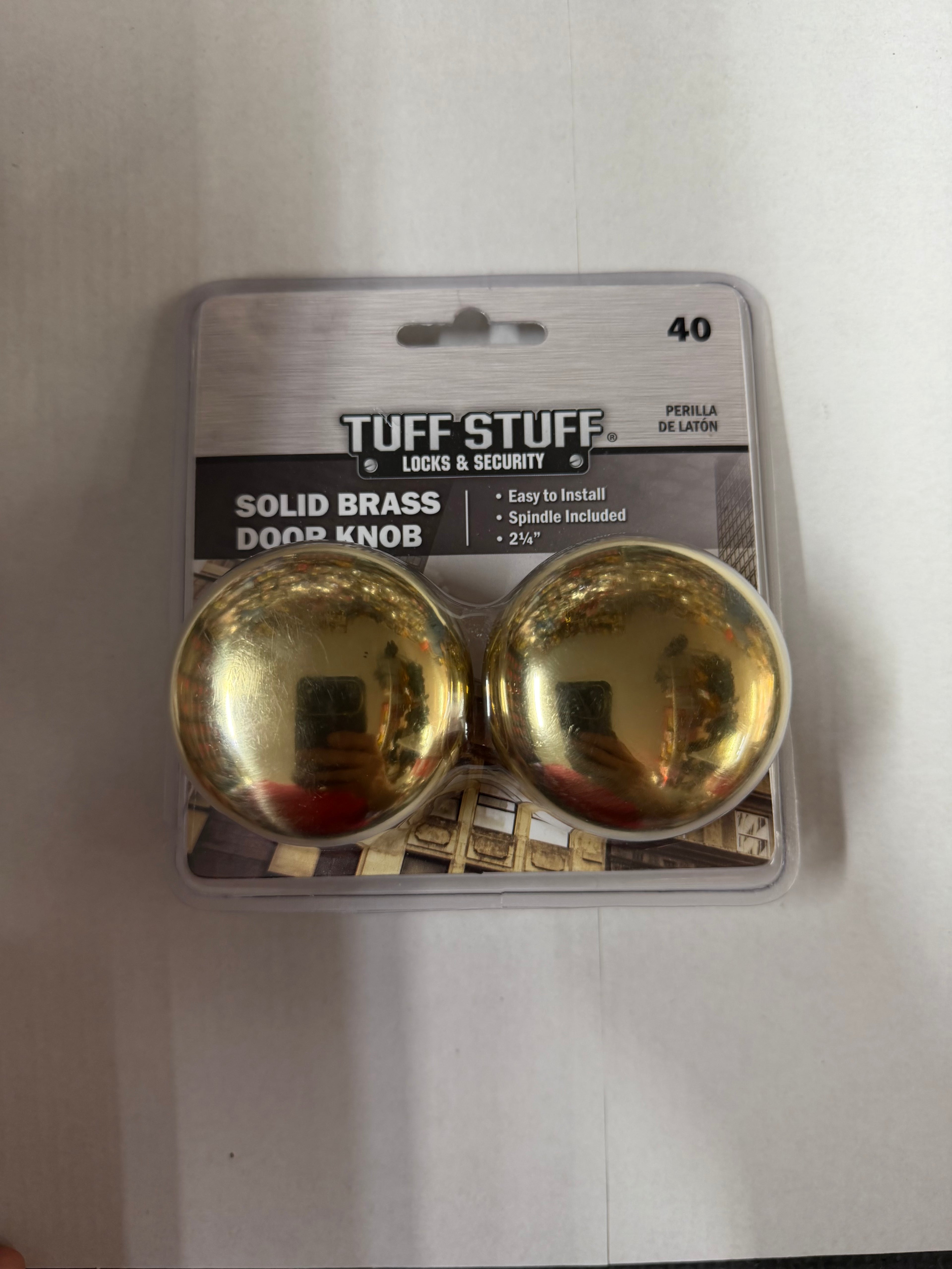 Tuff Stuff Solid Brass Door Knob
